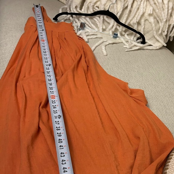 Free People Classic Shapeless Fit Jumpsuit Orange - Picture 9 of 10